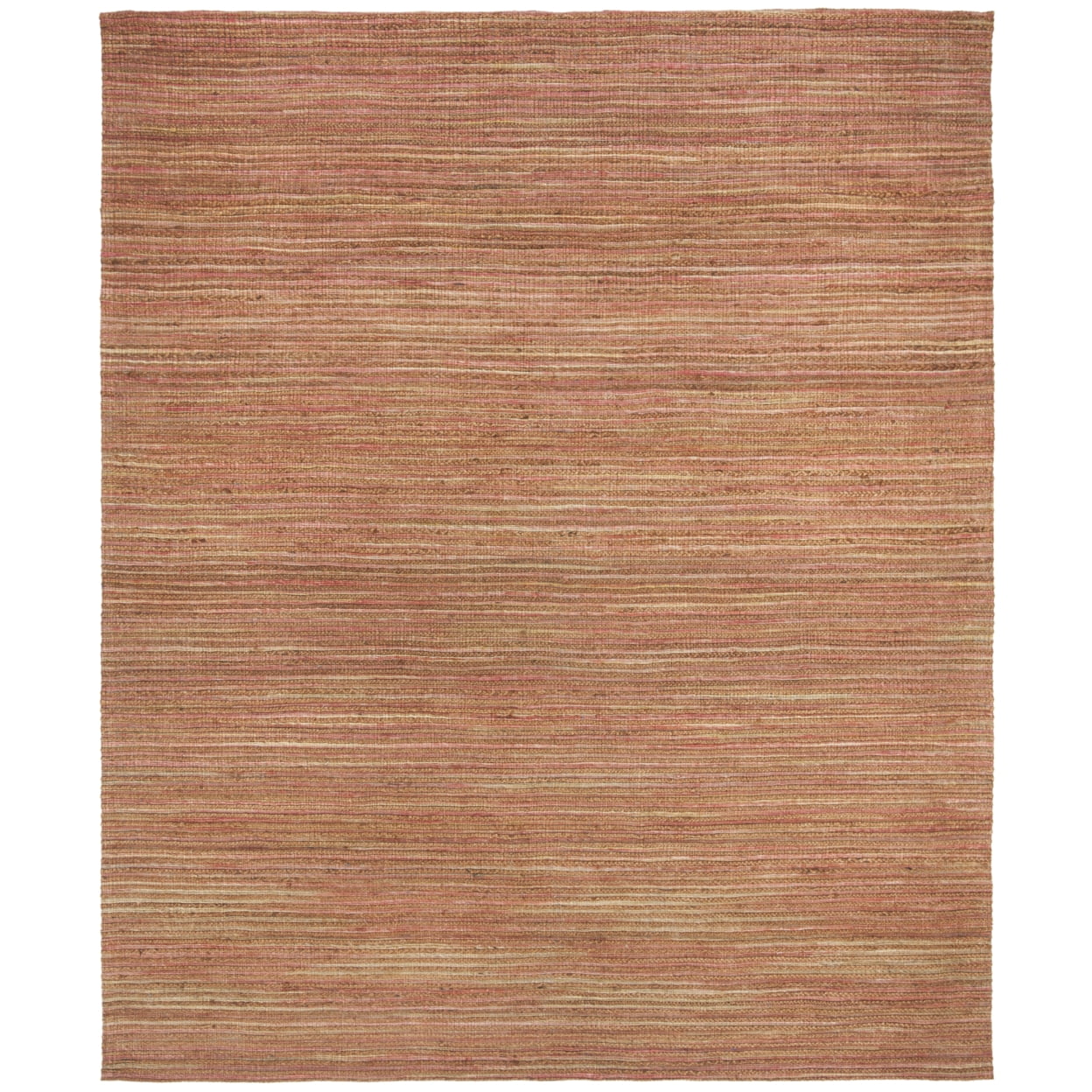 Rust Hand-Knotted Cotton Rectangular 8' x 10' Area Rug