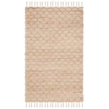 SAFAVIEH Cape Cod Fallon Geometric Area Rug, Ivory/Natural, 3' x 5'