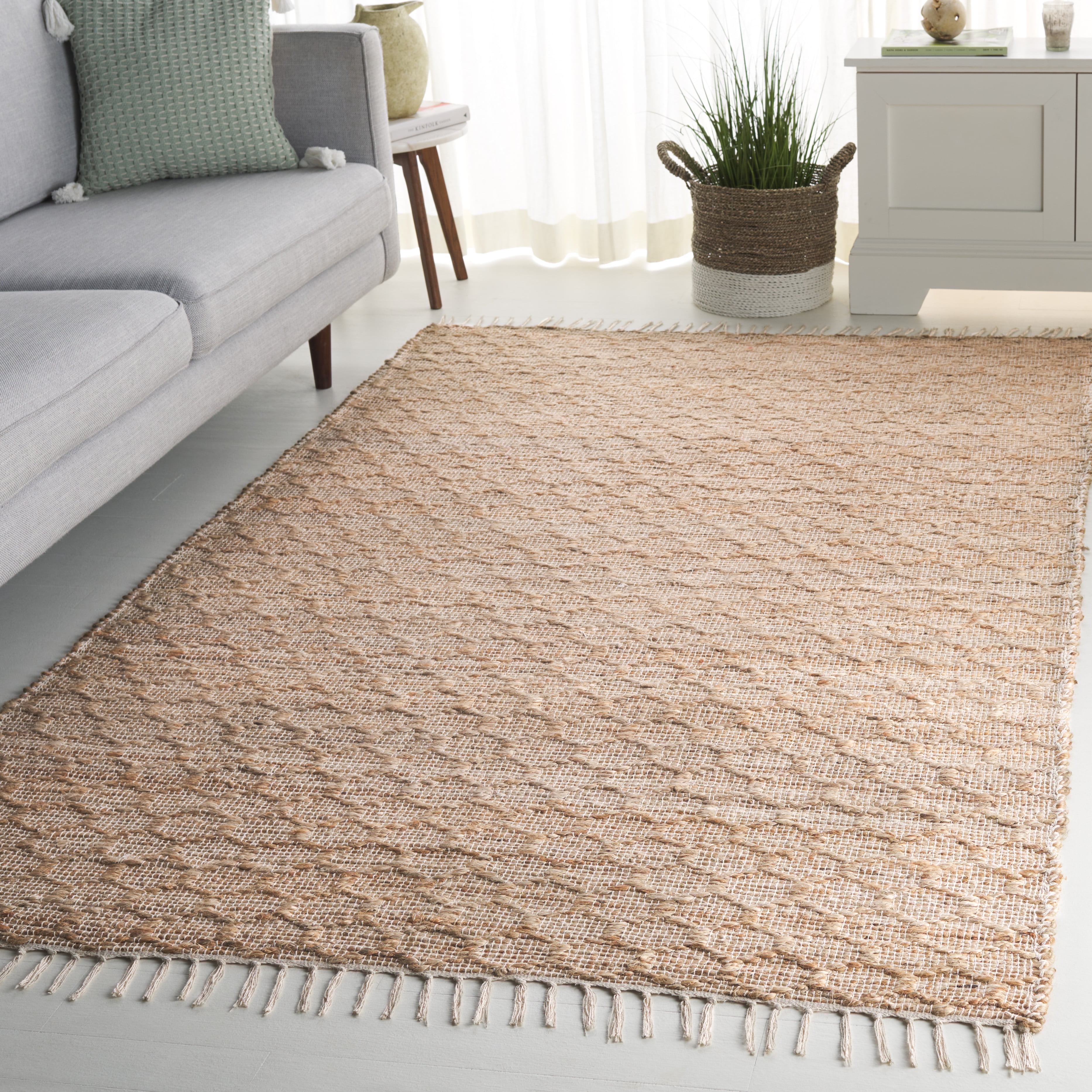 Wv State Rug Fallo SAFAVIEH Cape Cod Fallon Geometric Area Rug, Ivory/Natural, 5' x 8 ...