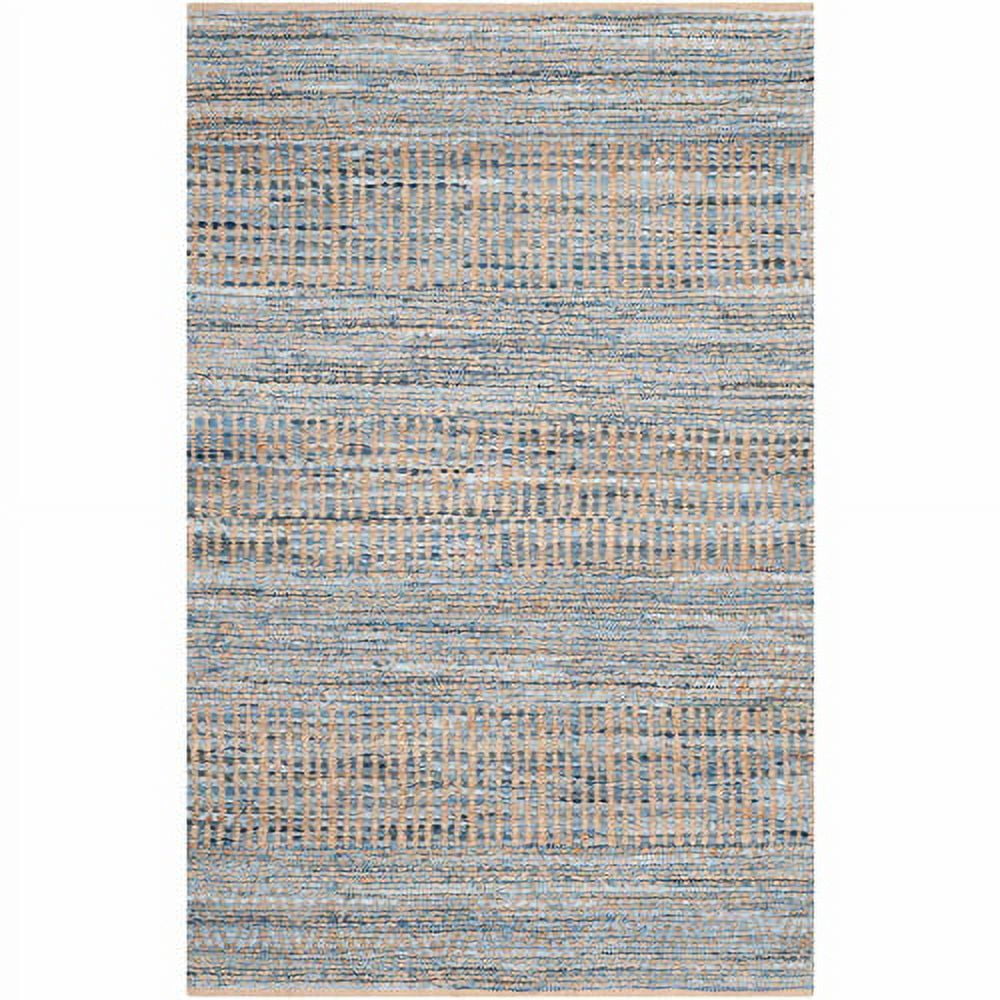 Cape Cod Blue and Natural Wool 8' x 10' Area Rug
