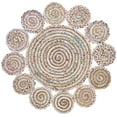thumbnail image 1 of SAFAVIEH Cape Cod Hamilton Striped Area Rug, Ivory/Multi, 3' x 3' Round, 1 of 5