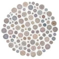 thumbnail image 1 of SAFAVIEH Cape Cod Hector Abstract Dots Polyester Area Rug, Green/Ivory, 4' x 4' Round, 1 of 7