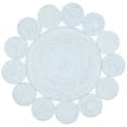 thumbnail image 1 of SAFAVIEH Cape Cod Hester Abstract Dots Polyester Area Rug, Blue/Ivory, 7' x 7' Round, 1 of 7