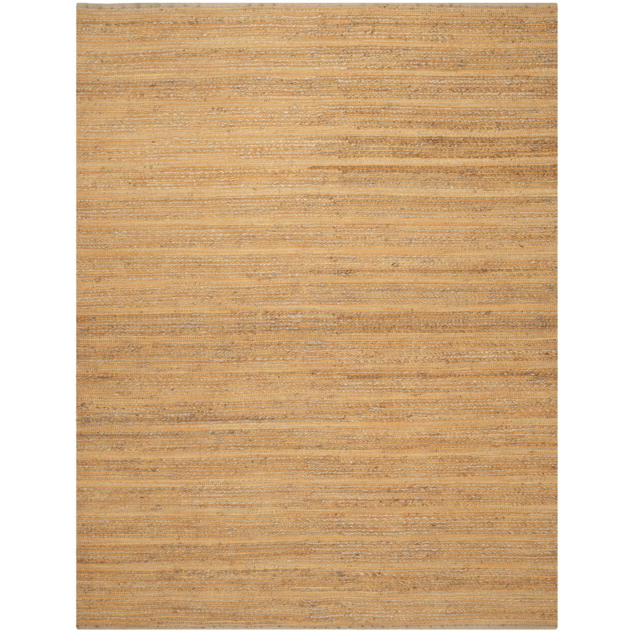 Orange Hand-Knotted Cotton Stripe Runner Rug