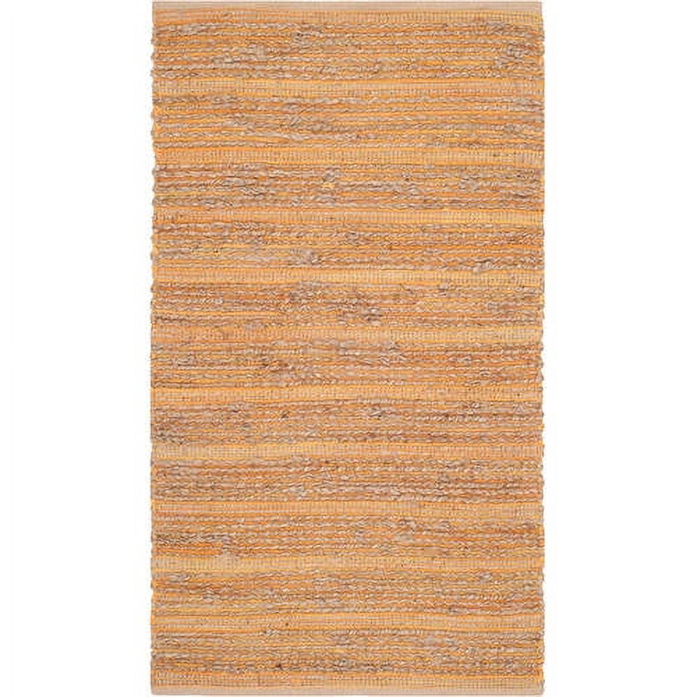 Cape Cod 3' x 5' Orange Handwoven Jute Area Rug