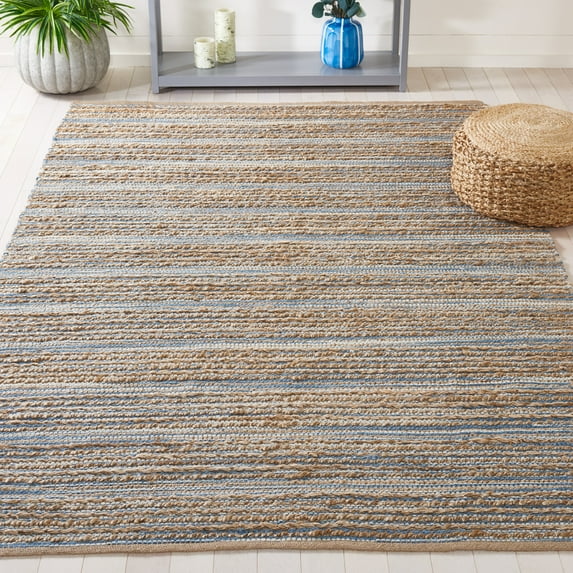 SAFAVIEH Cape Cod Isabella Geometric Area Rug, Blue, 6' x 9'