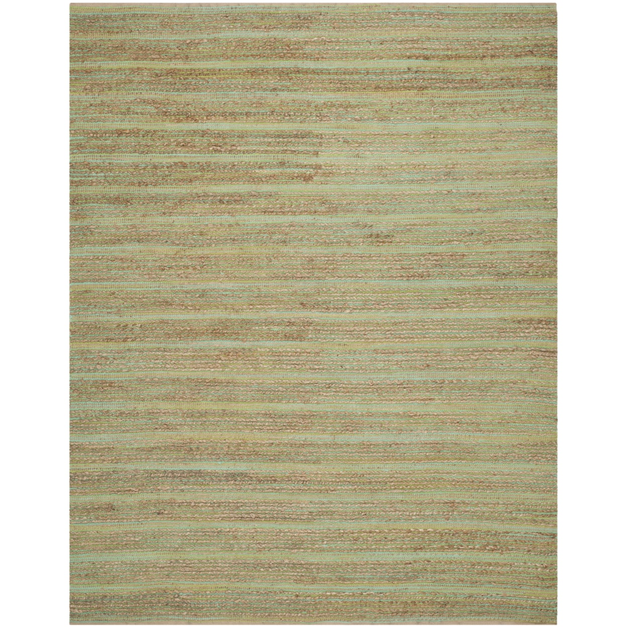 Cape Cod Green Handwoven Jute Area Rug, 3' x 5'