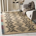 thumbnail image 1 of SAFAVIEH Cape Cod Isidora Geometric Area Rug, Natural/Black, 6' x 6' Square, 1 of 8