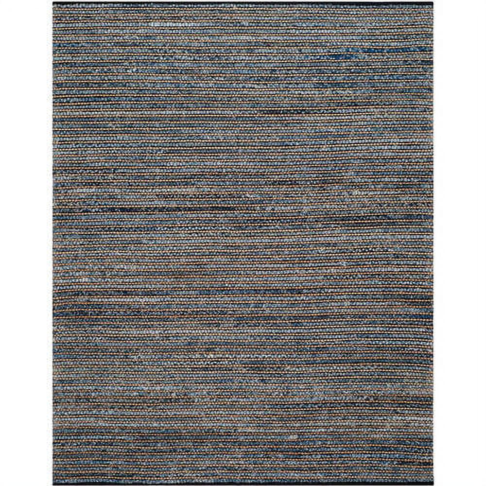 SAFAVIEH Cape Cod Jaime Braided Striped Jute Area Rug, 2' x 3', Blue
