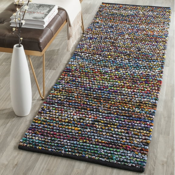 SAFAVIEH Cape Cod Janice Geometric Runner Rug, Multi, 2'3" x 12'