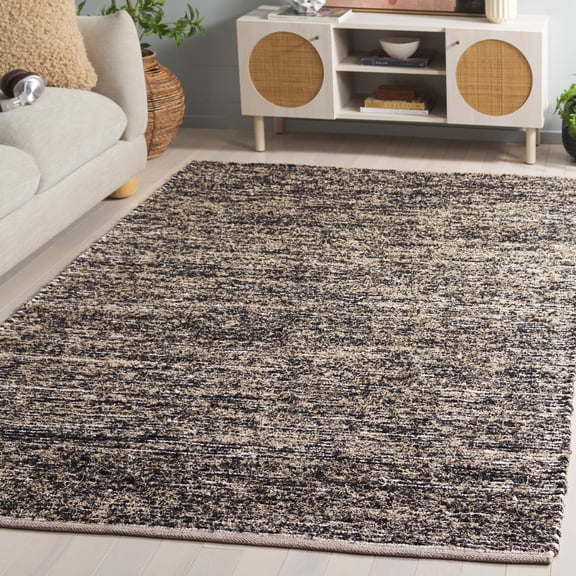 SAFAVIEH Cape Cod Jenessa Abstract Area Rug, Beige/Black, 3' x 5'