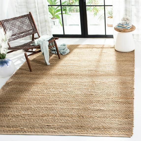SAFAVIEH Cape Cod Jimmy Geometric Area Rug, Natural, 6' x 6' Square