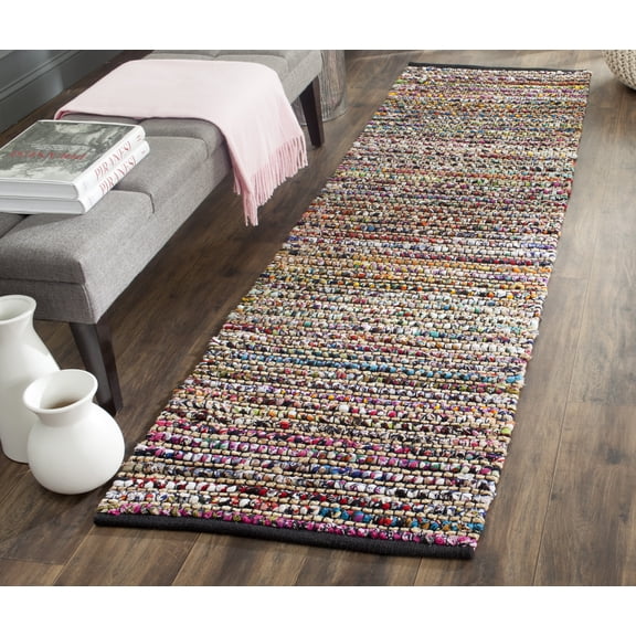 SAFAVIEH Cape Cod Jina Geometric Runner Rug, Multi, 2'3" x 12'
