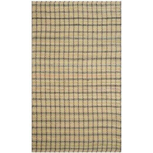 Cape Cod Green and Natural Hand-Knotted Cotton Area Rug