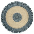 thumbnail image 1 of SAFAVIEH Cape Cod Keeleigh Geometric Area Rug, Ivory/Denim, 7' x 7' Round, 1 of 7