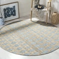 thumbnail image 1 of SAFAVIEH Cape Cod Keila Geometric Area Rug, Light Blue/Gold, 6' x 6' Round, 1 of 8
