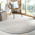 thumbnail image 1 of SAFAVIEH Cape Cod Kingsley Geometric Area Rug, Silver/Natural, 6' x 6' Round, 1 of 11