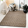thumbnail image 1 of SAFAVIEH Cape Cod Kingsley Geometric Area Rug, Black/Natural, 6' x 6' Square, 1 of 11