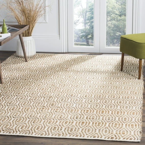 SAFAVIEH Cape Cod Kingsley Geometric Area Rug, Natural, 6' x 9'