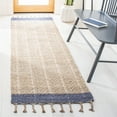 thumbnail image 1 of SAFAVIEH Cape Cod Kristen Distressed Runner Rug, Natural/Purple, 2'3" x 8', 1 of 10