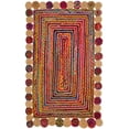 thumbnail image 1 of SAFAVIEH Cape Cod Kyle Braided Area Rug, 3' x 5', Red/Multi, 1 of 5