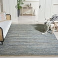 thumbnail image 1 of SAFAVIEH Cape Cod Leo Geometric Area Rug, Natural/Blue, 8' x 8' Square, 1 of 10