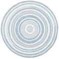 thumbnail image 1 of SAFAVIEH Cape Cod Linda Abstract Dots Polyester Area Rug, Blue/Ivory, 3' x 3' Round, 1 of 7