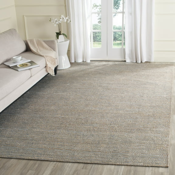 SAFAVIEH Cape Cod Lyall Geometric Area Rug, Gray/Sand, 8' x 10'