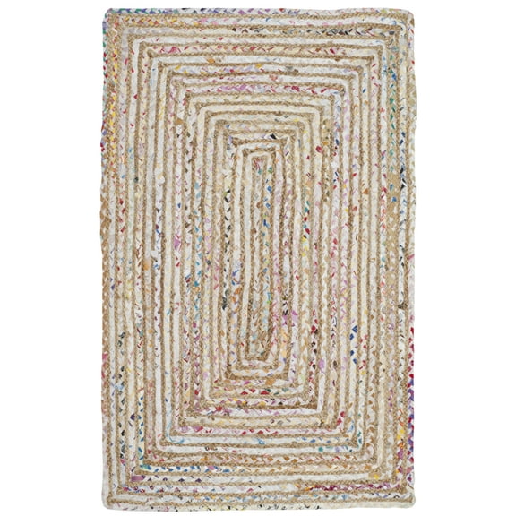 SAFAVIEH Cape Cod Miah Braided Area Rug, 2' x 3', Beige/Multi