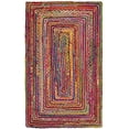 thumbnail image 1 of SAFAVIEH Cape Cod Miah Braided Area Rug, 3' x 5', Red/Multi, 1 of 6