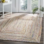 SAFAVIEH Cape Cod Miah Braided Area Rug, 6' x 9', Beige/Multi