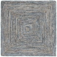 thumbnail image 1 of SAFAVIEH Cape Cod Miah Geometric Area Rug, Blue/Natural, 4' x 4' Square, 1 of 8