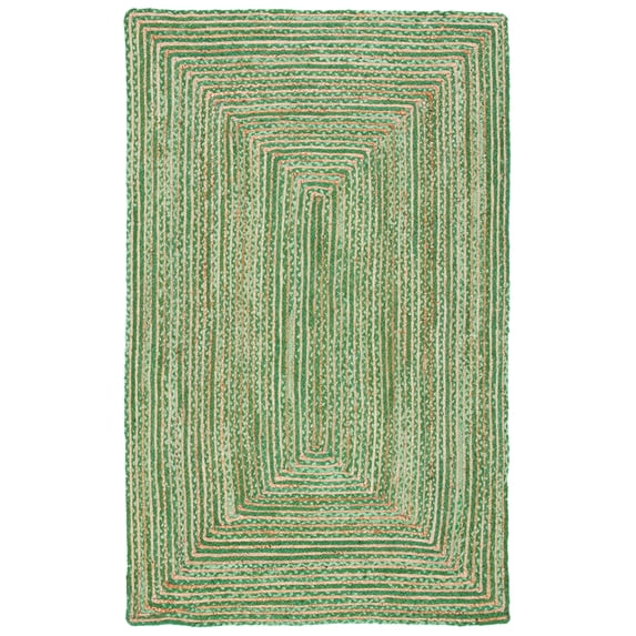 SAFAVIEH Cape Cod Miah Geometric Area Rug, Green/Natural, 2' x 3'