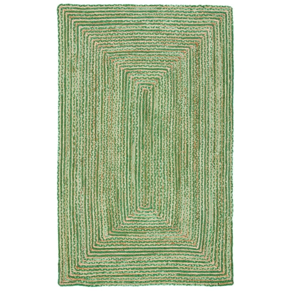 SAFAVIEH Cape Cod Miah Geometric Area Rug, Green/Natural, 3' x 5'