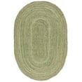 thumbnail image 1 of SAFAVIEH Cape Cod Miah Geometric Area Rug, Green/Natural, 4' x 6' Oval, 1 of 8