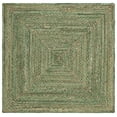 thumbnail image 1 of SAFAVIEH Cape Cod Miah Geometric Area Rug, Green/Natural, 6' x 6' Square, 1 of 8