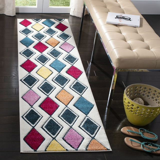 SAFAVIEH Cape Cod Michayla Braided Geometric Area Rug, 2' x 3', Black/Natural