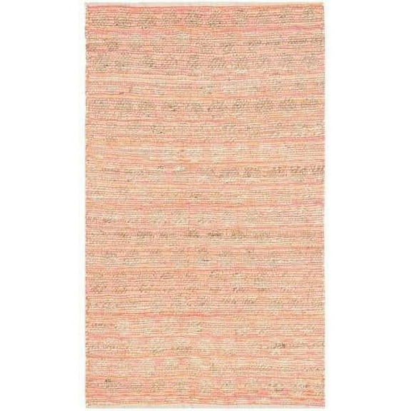 SAFAVIEH Cape Cod Machayla Geometric Area Rug, Orange/Natural, 3' x 5'