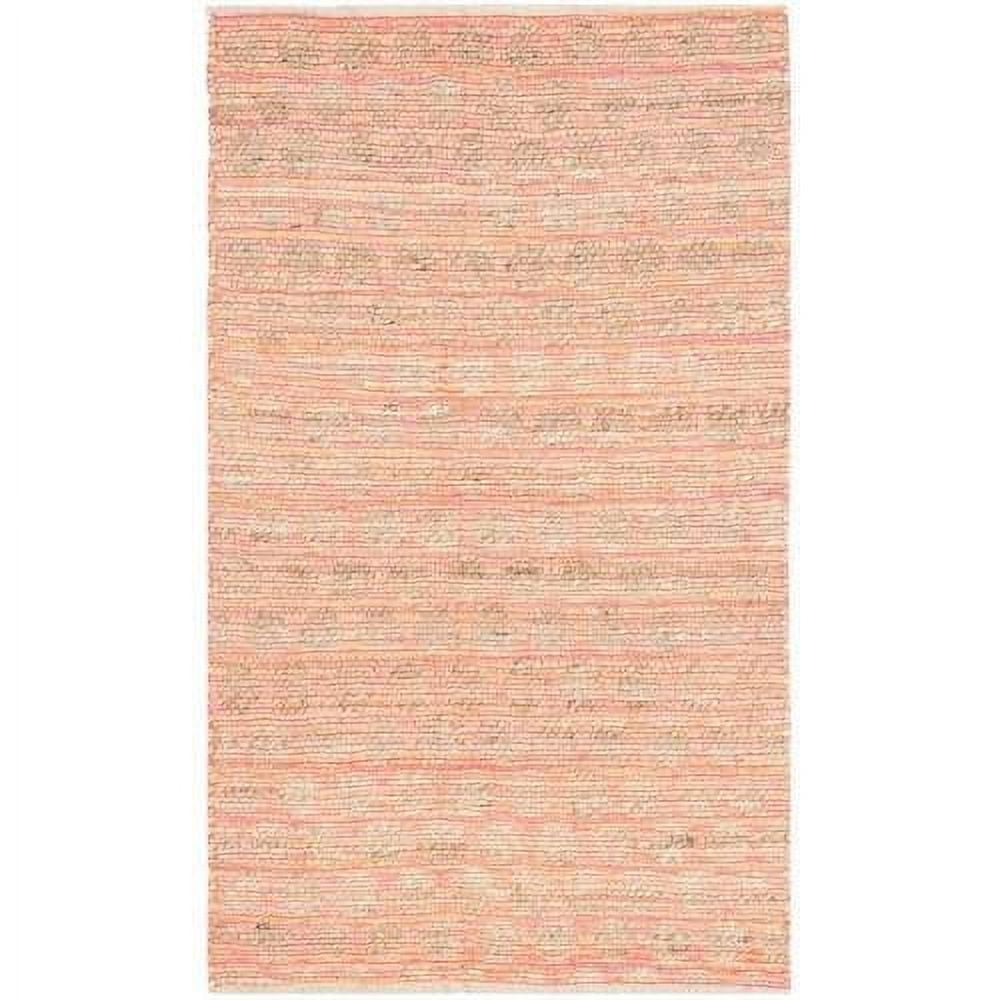 Cape Cod 5' x 8' Orange and Natural Cotton Area Rug
