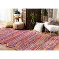 thumbnail image 1 of SAFAVIEH Cape Cod Nowell Striped Braided Area Rug, 4' x 6', Red/Multi, 1 of 7