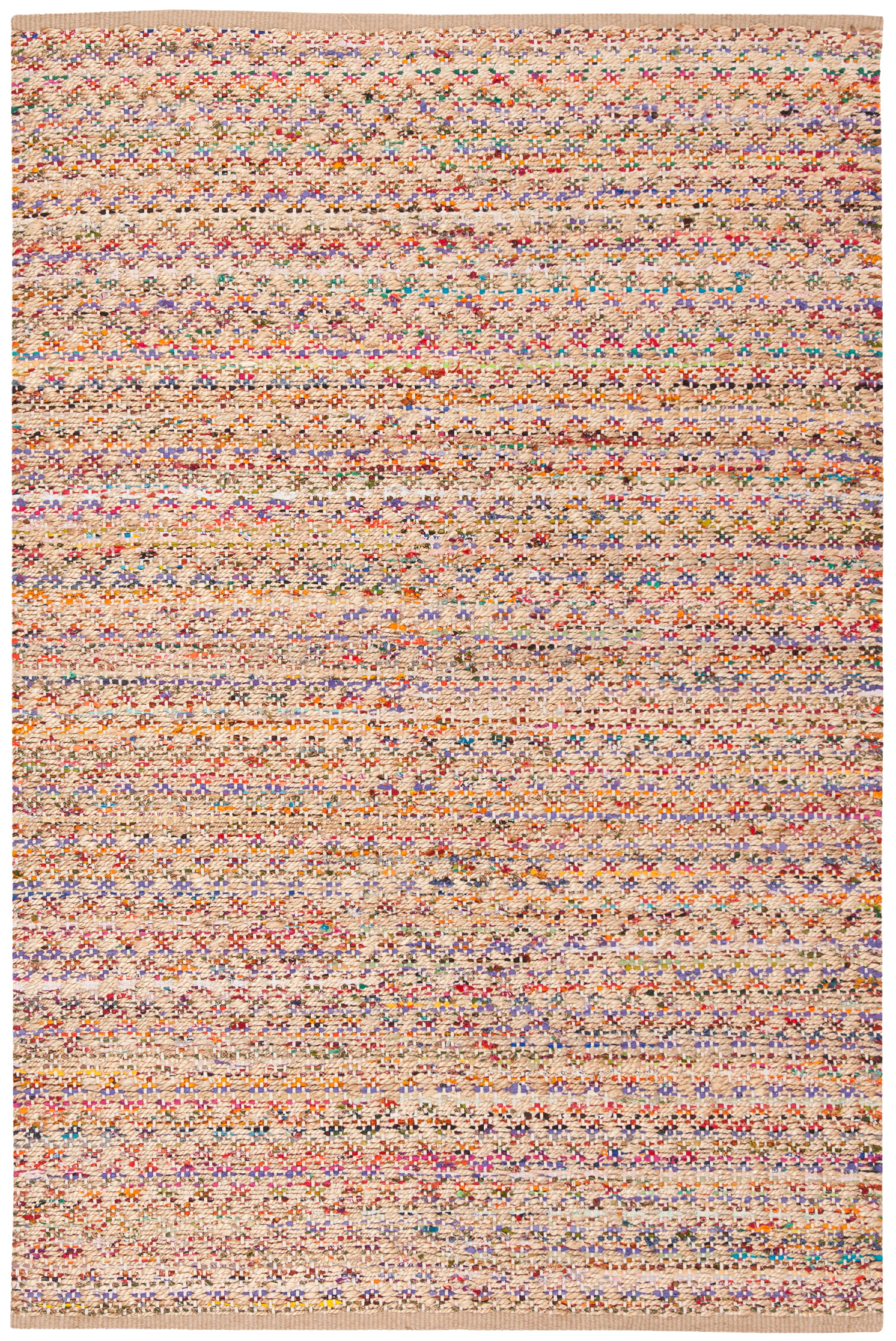 Cape Cod 3' x 5' Red and Natural Hand-Knotted Wool Rug