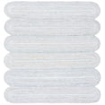 thumbnail image 1 of SAFAVIEH Cape Cod Randell Abstract Polyester Area Rug, Ivory/Green, 6' x 6' Square, 1 of 8