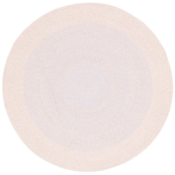 SAFAVIEH Cape Cod Richmal Geometric Cotton Area Rug, Blue/Pink, 3' x 3' Round