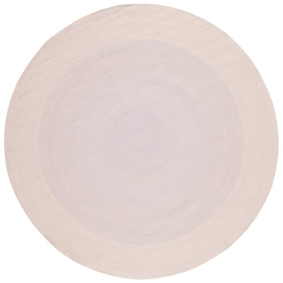 SAFAVIEH Cape Cod Richmal Geometric Cotton Area Rug, Blue/Pink, 7' x 7' Round