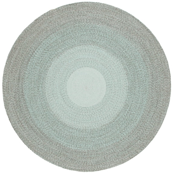 SAFAVIEH Cape Cod Richmal Geometric Cotton Area Rug, Green, 6' x 6' Round