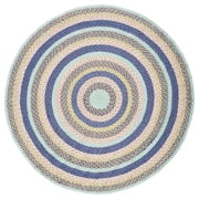 SAFAVIEH Cape Cod Robynne Geometric Area Rug, Blue/Green, 6 x 6 Round