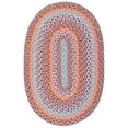 thumbnail image 1 of SAFAVIEH Cape Cod Robynne Geometric Area Rug, Pink/Blue, 4' x 6' Oval, 1 of 7
