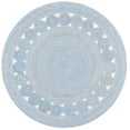 thumbnail image 1 of SAFAVIEH Cape Cod Salim Geometric Polyester Area Rug, Blue, 7' x 7' Round, 1 of 7