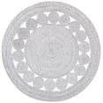 thumbnail image 1 of SAFAVIEH Cape Cod Salim Geometric Polyester Area Rug, Grey, 3' x 3' Round, 1 of 7