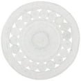 thumbnail image 1 of SAFAVIEH Cape Cod Salim Geometric Polyester Area Rug, Ivory, 4' x 4' Round, 1 of 4